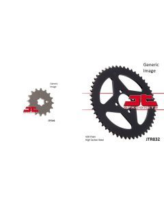 JT SPROCKETS Front and Rear Steel Sprocket Kit for OffRoad YAMAHA DT50 1988-1990