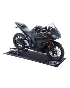 R&G Racing Black Motorcycle Garage Mat 2m x 0.75m For 2004-2010 Aprilia RSV1000R