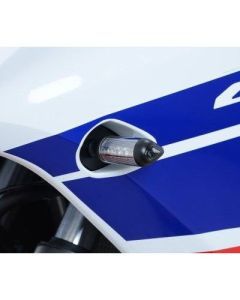 R&G Racing Black Front Indicator Adapter Kit For 2015-2020 Honda CBR300R