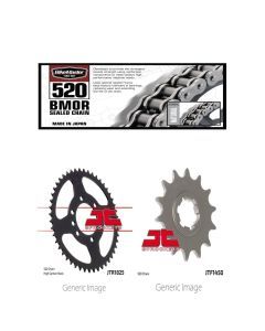 520 BMOR Chain, Front & Rear Sprocket Kit for SUZUKI LT500R Quadzilla 1987