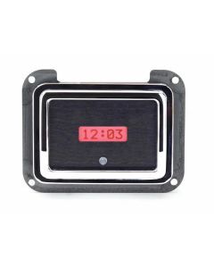 1940 Ford Car Digital Clock, Black Alloy Style Face, Red Display
