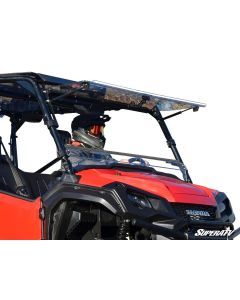 SuperATV Honda Pioneer 1000 Scratch-Resistant Flip Windshield FWS03-001-70