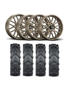 ITP Hurricane 18" Bronze Wheels And Cryptid Tires [34x10-18]