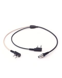 Rugged Radios DUAL RADIO Splitter  - Connect  2 Radios with  1 Listen Only and 1 Transmit and Receive SPLITTER-RH-LSO