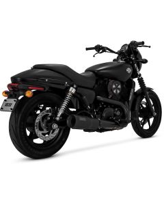 Vance & Hines 47943 Black Hi Output 4" Slip-Ons Mufflers for 15-19 Harley Street 750