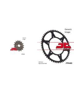 JT SPROCKETS Front and Rear Steel Sprocket Kit for OffRoad SUZUKI RMZ-250 2006