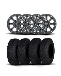 ITP Velocity Inertia 15" Matte Black Wheels And Coyote Tires [32x10R-15]