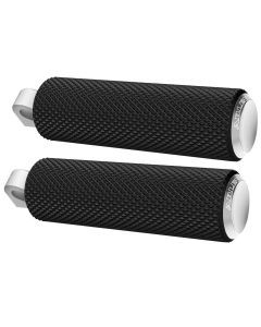 Arlen Ness Knurled Chrome Fusion Male Mount Foot Pegs for Harley or Metric New