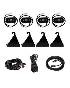 Baja Designs Rock Light Kit Bed Rail Cargo Mount Red Lens 398062