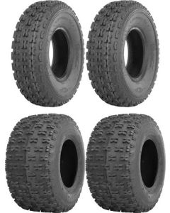 Four 4 ITP Holeshot XC ATV Tires Set 2 Front 22x7-10 & 2 Rear 20x11-9
