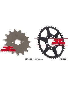 Front & Rear Sprocket Kit for SUZUKI T20 Super Six-520 Chain Conversion 68