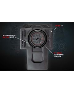 SSV Works 2-Seater Unloaded 10" Subwoofer Enclosure For Kawasaki KRF1000 2020-2022