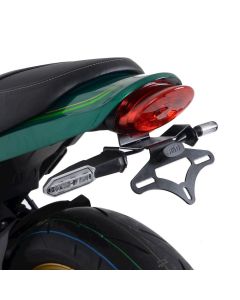 R&G Racing Black Tail Tidy License Plate Holder For 2021-2024 Kawasaki Z650RS ER650 50th AE