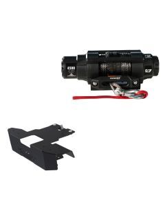 Viper 4500lbs V3 Winch Black Rope With Mount For Polaris RZR Turbo S 4 2019-2021