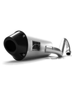 HMF Muffler Honda TRX 450R 04-05 Brushed Performance MX Full System Exhaust Black Euro End Cap Side Mount