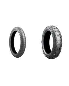 Bridgestone Battlax Adventure Trail AT41 And Adventurecross AX41 Tire Pair For Kawasaki KLR650 2022+
