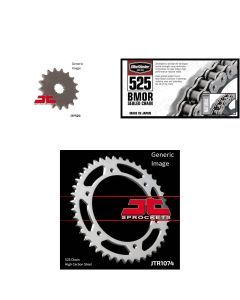 525 BMOR Chain Natural, Front & Rear Sprocket Kit HYOSUNG GT650 Naked 2004-2015