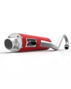 HMF Muffler Honda TRX 300EX 93-12 Red Performance Full System Exhaust Turn Down End Cap