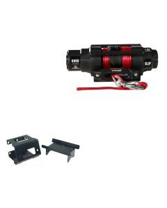 Viper 6000lbs V3 Winch Red Rope With Mount For Polaris Sportsman XP 850 2009-2014