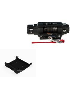 Viper 4500lbs V3 Winch Black Rope With Mount For Yamaha Wolverine X2 X4 2018-2024