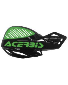 Acerbis Black/Green Uniko Vented Handguards - 2072671043