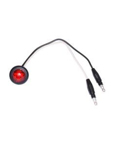 Red Round Clearance/Marker Light with Two .180 bullet Connectors