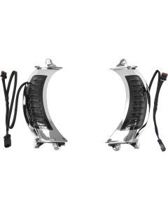 Letric Lighting Fairing Vent Switchback Turn Signals Chrome