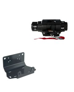 Viper 4500lbs V3 Winch Black Rope With Mount For Yamaha Grizzly 700 2016-2020