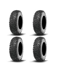 Full Set Of Maxxis Workzone Radial (6 Ply) UTV Tires 25x8R-12 (4)