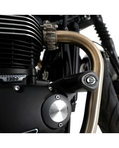 R&G Racing Black Aero Style Crash Protection Bobbins For 2017-2024 Triumph Bonneville Bobber