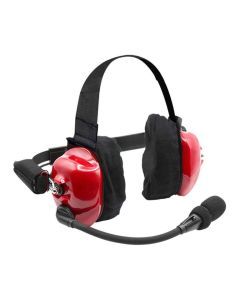 Rugged Radios H80 Track Talk Linkable Intercom Headset - Bring The Conversation To The Circle Track NASCAR event H80-RD