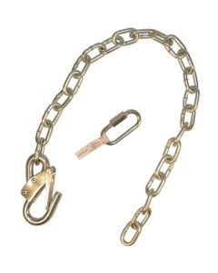 Boat Trailer Bow Chain (BC-500) 3/16" x 24" with 1/4" Quick Link - Spring Loaded