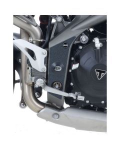 R&G Racing Black Boot Guard Kit For 2011-2012 Triumph Speed Triple