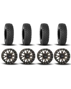 System 3 ST-3 Simulated Beadlock Bronze 15" Wheels And XC450 Tires [32x10R-15]