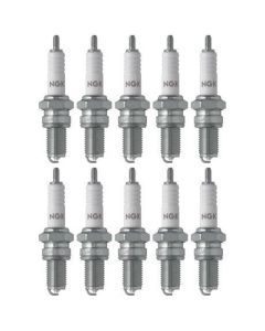 Set of 10 NGK Standard Spark Plugs for Suzuki GN125 1992 Engine 125cc