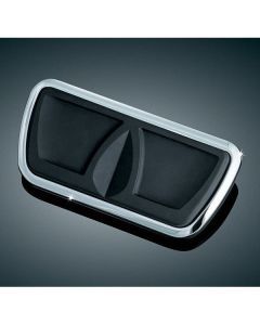 Kuryakyn Chrome Kinetic Brake Pedal Pad Rubber Harley Touring Heritage FLHR 4310