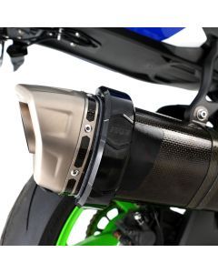 R&G Racing Black Hexagonal Akrapovic Style Exhaust Protector Can Cover For 2009-2014 Aprilia RSV4 Factory