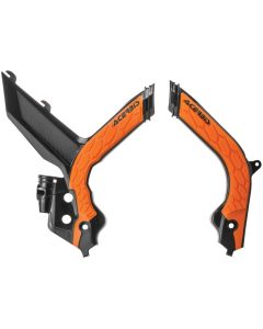 Acerbis Black/16 Orange X-Grip Frame Guard - 2733445229