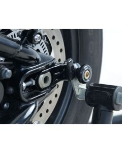 R&G Racing Red Offset Cotton Reels For 2017-2024 Triumph Bonneville Bobber