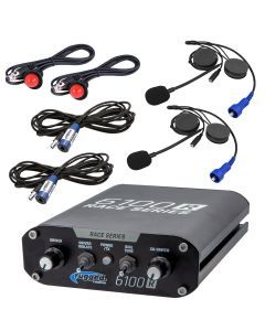 Rugged Radios RRP6100 2 Person Race Intercom System with Helmet Kits
