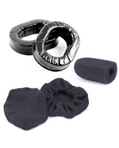 Rugged Radios Gel Ear Seals Comfort Kit with Cloth Ear Covers & Mic Muff GEL-COMFORT-KIT