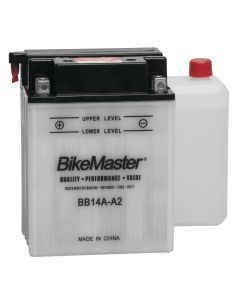 BikeMaster Performance Conventional Battery For Polaris Cyclone 250 1987 White