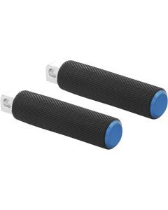 Arlen Ness Knurled Blue Foot Pegs 07-937