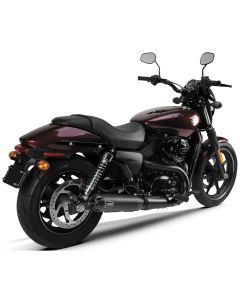 Two Brothers Comp-S Slip-Ons - Black - Carbon Fiber Tip - Short for 14-16 STREET