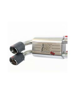 Big Gun Ballistic Stainless Steel Slip-On Exhaust With Black End Tip For Kawasaki KFX450R 2007-2014