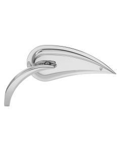 Arlen Ness RAD III Chrome Die Cast Left Side Handlebar Mirror Harley Metric New