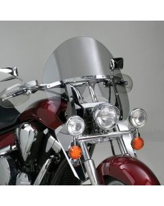 National Cycle Light Gray SwitchBlade Chopped Quick Release Windshield With Mount Kit, Straight Forks