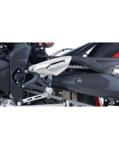 R&G Racing Black Boot Guard Kit For 2013-2016 Triumph Street Triple 675