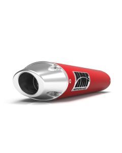 HMF Muffler Polaris Outlaw 450/525: SRA 08-10 Red Performance Slip On Exhaust Euro End Cap