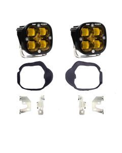 Baja Designs Fog Pocket Light Kit Squadron Series SAE Pattern Baja Amber Lens 448132